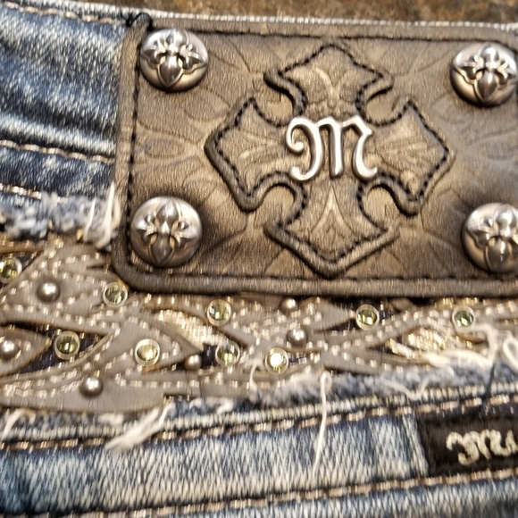 MISS ME women's blue denim jeans size 27"×31" exclusive design for buckle.com - Picture 12 of 14